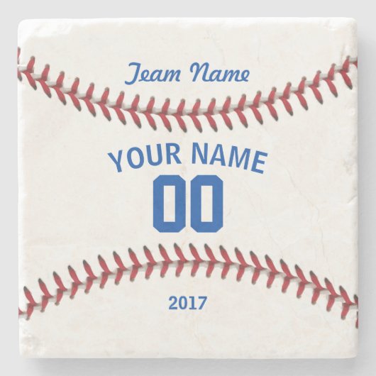 チーム野球のスポーツ ストーンコースター (正面)