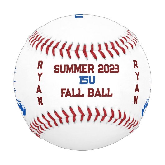 チーム野球パーソナライズされた 野球ボール (正面)