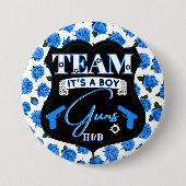 チーム銃の銃やバラジェンダーが赤ちゃんシャワーを明らかにする 缶バッジ (正面)