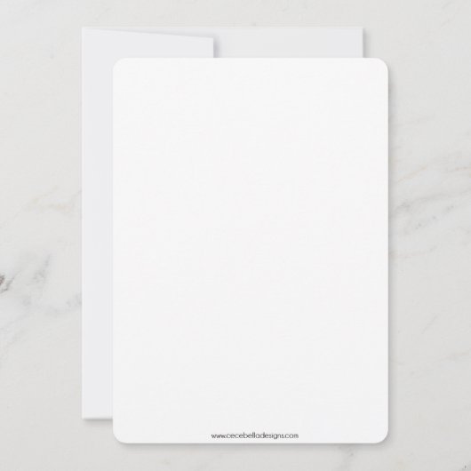 チーム青いですかピンクの性は招待状を明らかにします 招待状 (裏面)