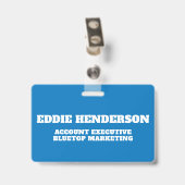 チーム青パーソナライズされた名チーム建物バッジ バッジ (クリップ付き裏面)