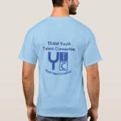 チーム青年才能のつながりの人のTシャツ Tシャツ (裏面)