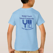 チーム青年才能のつながりの子供のTシャツ Tシャツ (裏面)