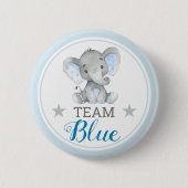 チーム青票の性別が赤ちゃんシャワーのスプリンクル 缶バッジ (正面)