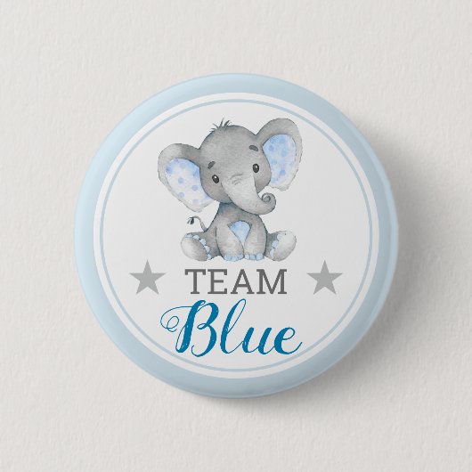 チーム青票の性別が赤ちゃんシャワーのスプリンクル 缶バッジ (正面)