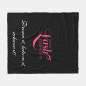 チーム鞭の戦士毛布 フリースブランケット (正面(横))