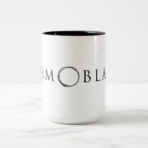 チーム黒2つの調子の白いコーヒー・マグ ツートーンマグカップ