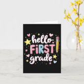 チーム1年生の新学期コーデ カード (黄色い花)