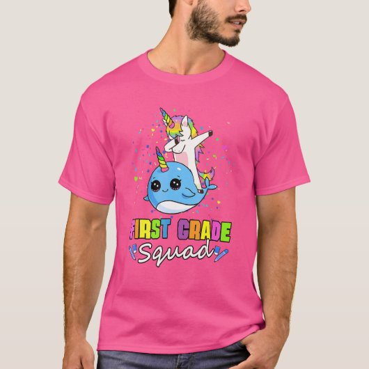 チーム1年生ユニコーンNARWHAL初等分隊 Tシャツ (正面)