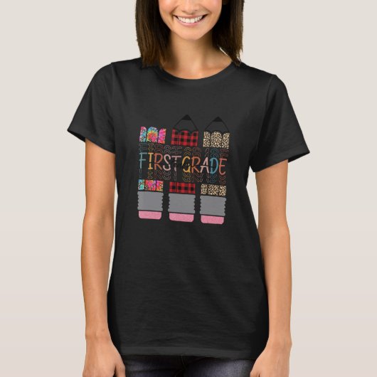 チーム1年生1年生先生学生の戻る Tシャツ (正面)