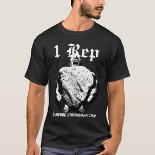チーム1 Repの灰色のロゴ Tシャツ