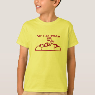 チーム2キッズティーのIいいえ Tシャツ