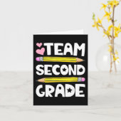 チーム2年生おもしろい2年生新学期先生S カード (黄色い花)