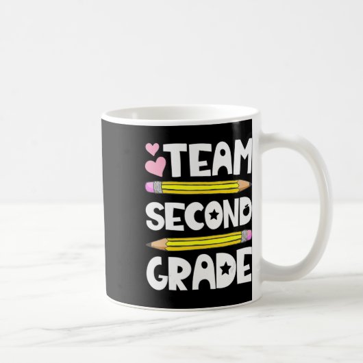 チーム2年生おもしろい2年生新学期先生S コーヒーマグカップ (右)
