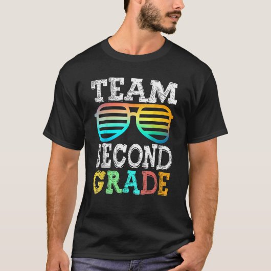 チーム2年生チーム第2先生学生バックT Tシャツ (正面)