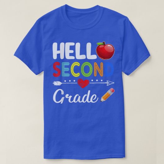 チーム2年生Hello 2年生新学期F Tシャツ (デザイン正面)
