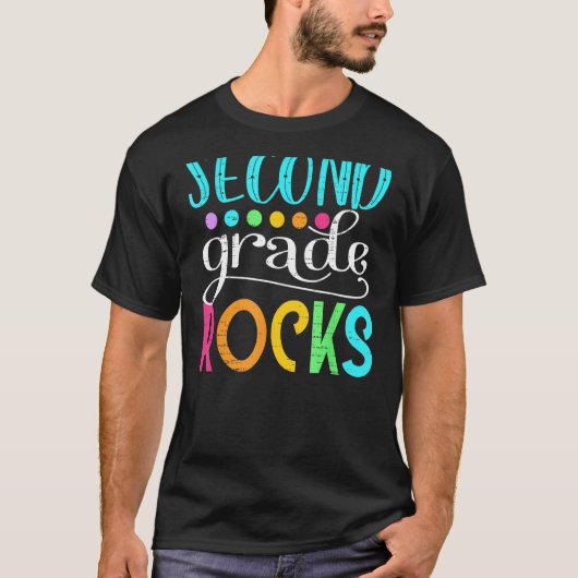 チーム2年生Hello 2年生Rocks戻るSc Tシャツ (正面)