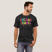 チーム2年生Hello 2年生Rocks戻るSc Tシャツ (正面フル)