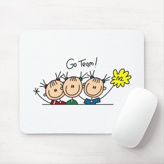 チーム3チアリーダーのマウスパッドは行きます マウスパッド (マウス)