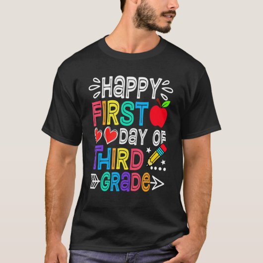 チーム3年生ハッピー1日目(3年生) Tシャツ (正面)