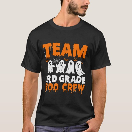 チーム3年生ブークルーハロウィーン幽霊 Tシャツ (正面)
