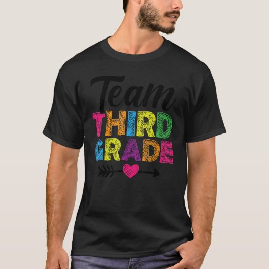 チーム3年生先生学生新学期A Tシャツ (正面)