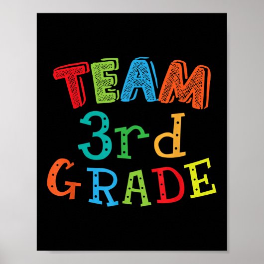 チーム3年生–3年生キッズ&amp;先生Ba ポスター (正面)