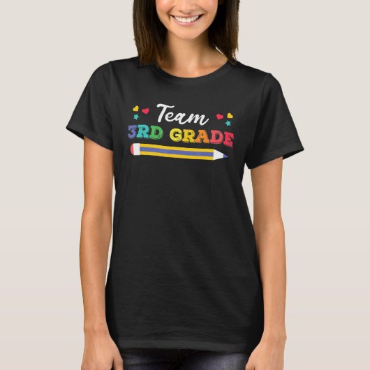 チーム3rdtグレード3年生ペンシル tシャツ (正面)