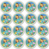 チーム4年生！人魚とウミガメ シール (正面)