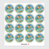 チーム4年生！人魚とウミガメ シール (シート)