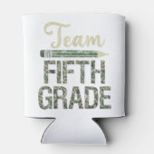 チーム5年生新学期日迷彩柄先生 缶クーラー (裏面)