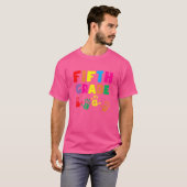 チーム5等手摺新学期先生B Tシャツ (正面フル)