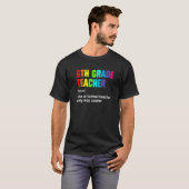 チーム6年生先生定義Hello 6th Gra Tシャツ (正面フル)