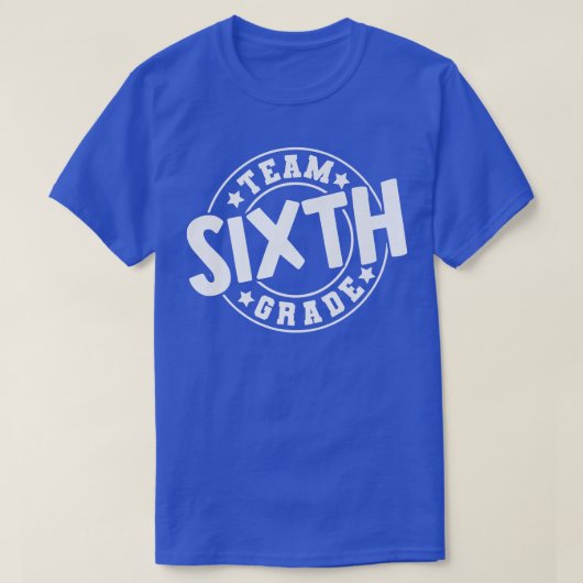 チーム6年生6年生新学期先生 Tシャツ (デザイン正面)