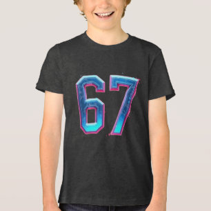 チーム67 スポーツジャージスタイル 野球 フットボール トライブレンドTシャツ