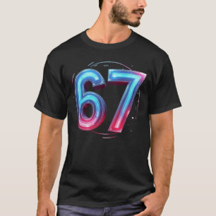 チーム67 スポーツジャージスタイル 野球 フットボール Tシャツ