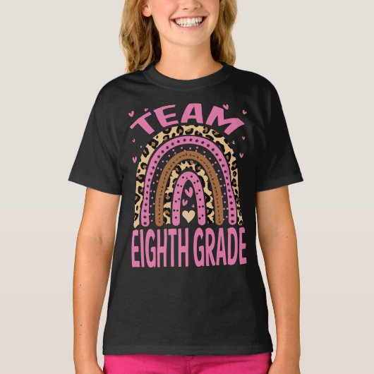 チーム8年生レインボーラバー新学期 Tシャツ (正面)