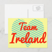 チーム・アイルランド ポストカード (正面/裏面)