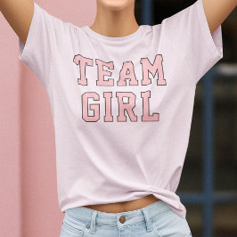 チーム ガール ブラッシュ ピンク 性別 披露 女性用 Tシャツ
