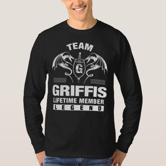 チーム・グリフィスの有効期間メンバー Tシャツ (正面)