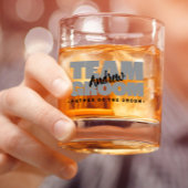 チーム・グルームの名結婚前の父ブラックグレー ウイスキーグラス