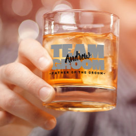 チーム・グルームの名結婚前の父ブラックグレー ウイスキーグラス