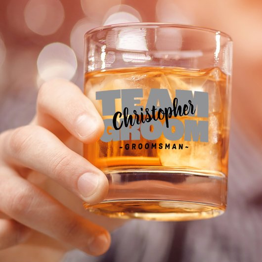 チーム グルーム グルームズマン 結婚式 名前 ブラック グレー ギフト ウイスキーグラス