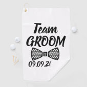 チーム グルーム ブラック ギフト ウェディング グルームの仲間 パーティー ゴルフタオル (インサイチュ)
