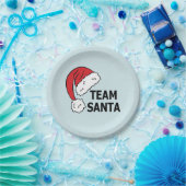 チーム・サンタクカッコいいリスマスギフト ペーパープレート (パーティー)