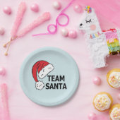 チーム・サンタクカッコいいリスマスギフト ペーパープレート (パーティー)