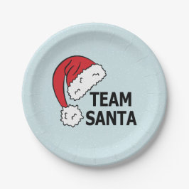 チーム・サンタクカッコいいリスマスギフト ペーパープレート