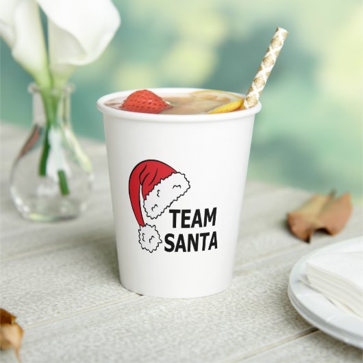 チーム・サンタクカッコいいリスマスギフト 紙コップ (インサイチュ)
