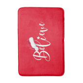 [チーム]サンタメリークリスマスデザイン（赤い帽子付き） バスマット (正面縦)