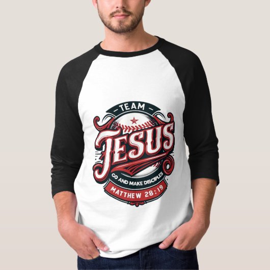 チーム・ジーザス ラグランTシャツ Tシャツ (正面)